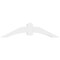 Ekena Millwork Archdale Architectural Grade PVC Gable Bracket, 60"W x 15"H x 6"D x 6"F, 6/12 Pitch GBP060X15X0606ARC00 - alternate 5